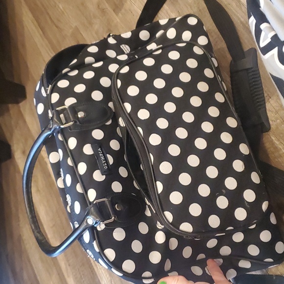 Olympia Activewear Handbags - Olympia Polka Dot overnight bag